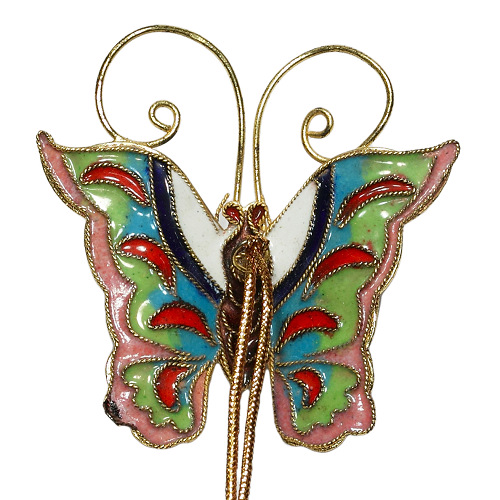 Schmetterling, Deko, Cloisonne Emaille, 0405 - zum Schließen ins Bild klicken